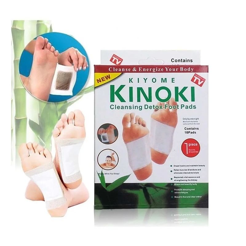 GENERICO - X10 Parches Detox Desintoxicantes Para Pies Cuidado Corporal Kinoki