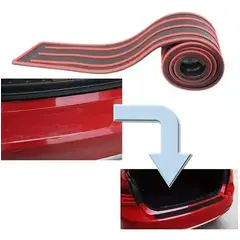 GENERICO - Goma Protectora Maletero Auto Camione Parachoque rojo 223328