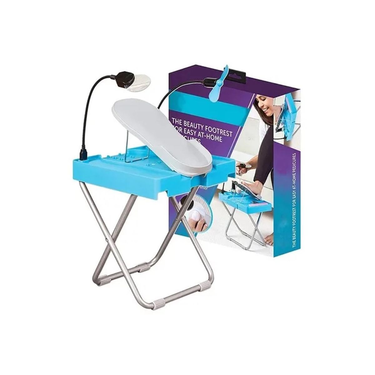 GENERICO - Soporte Base Pedicure Estacion Tratamiento Profesional Pies