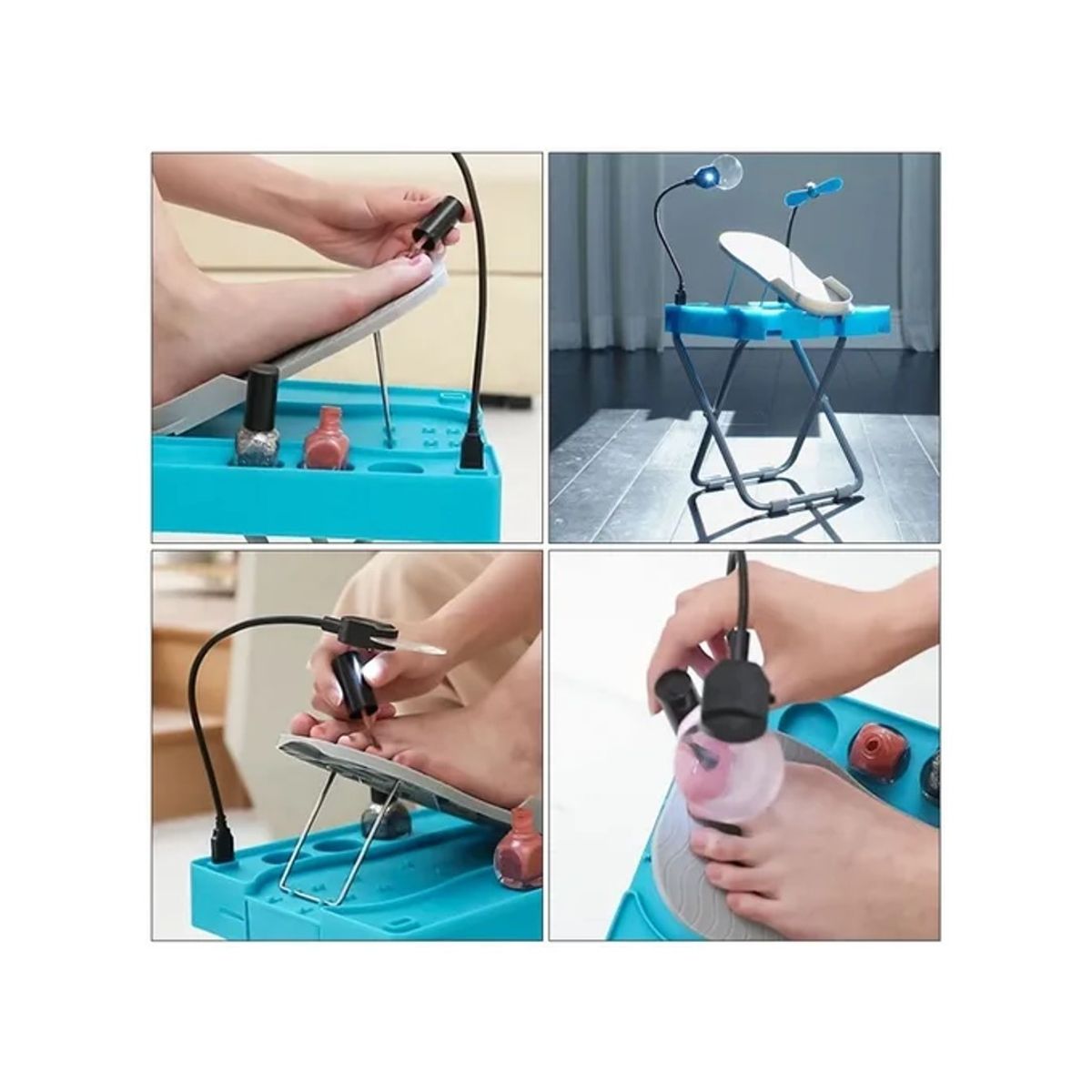GENERICO - Soporte Base Pedicure Estacion Tratamiento Profesional Pies