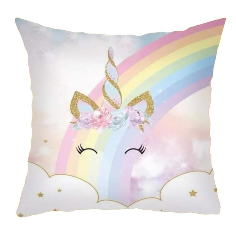 MROTTO - Funda de Cojín Decorativo Diseño Unicorn
