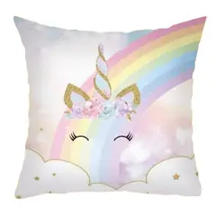 MROTTO - Funda de Cojín Decorativo Diseño Unicorn
