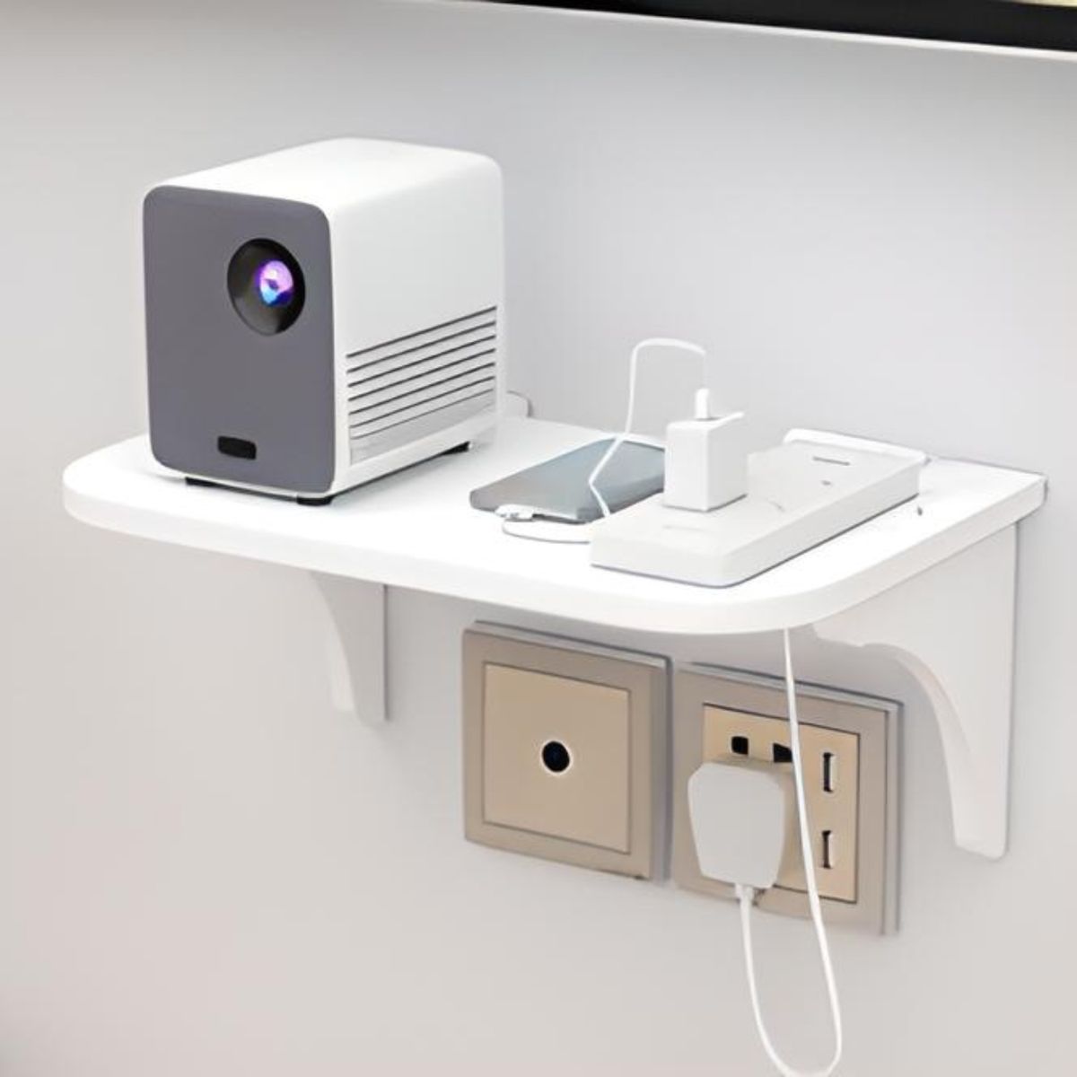 CRUSEC - Soporte Repisa De Almacenamiento Para Pared Unicolor