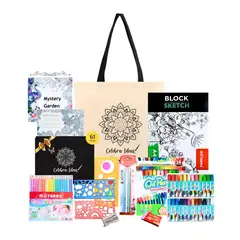 CELEBRA IDEAS - Set de Arte Kit de Dibujo Para Colorear lápices pastel 61pcs