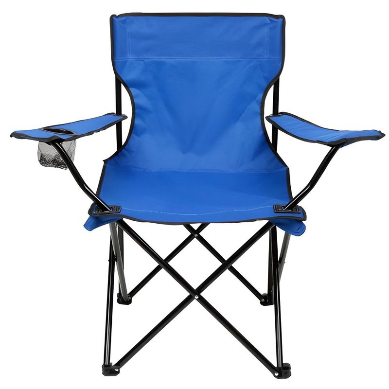 CRUSEC - Silla De Camping Playa Plegable Con Posavasos Y Reposabrazos