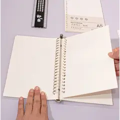 LANGUO - Repuestos De Hoja A5 Papel Anillado 50 Hojas blanco