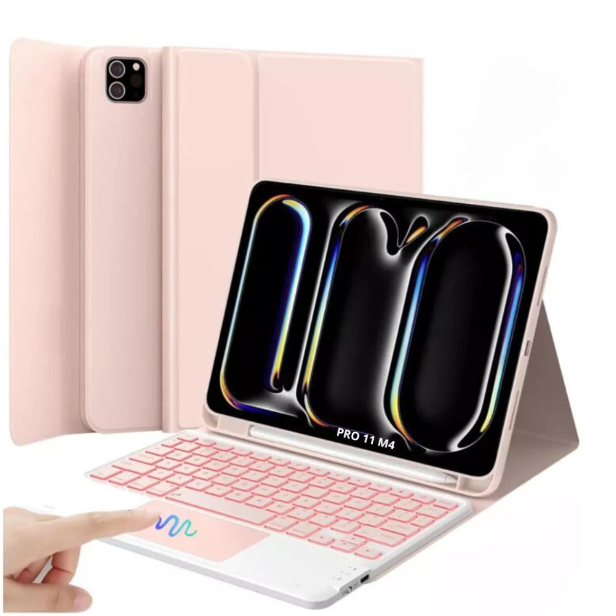 GENERICO - Funda con Teclado Touchpad (mouse) iPad Pro 11 2018 - 2022