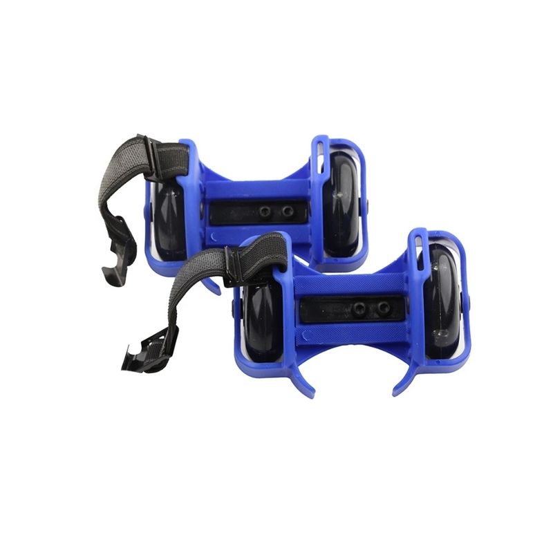 GENERICO - Patines 2 Ruedas Ajustable Luz Led Roller Azul