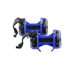 GENERICO - Patines 2 Ruedas Ajustable Luz Led Roller Azul