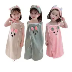 EVERSO - Pack 6 Toalla De Baño Conejo,toalla Dibujos Animados Secado Rapido