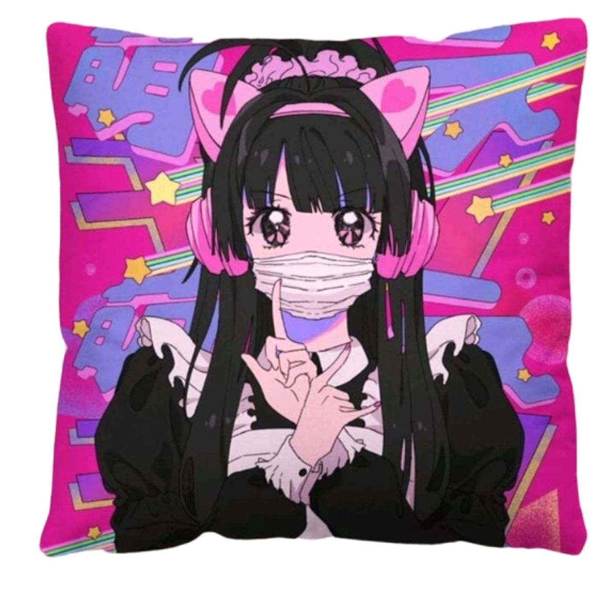 MROTTO - Funda de Cojín Estampado Anime