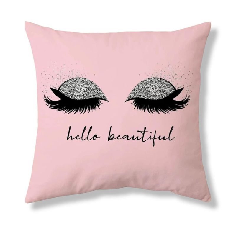 MROTTO - Funda de Cojín Decorativo Estampado Rosado