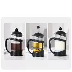 GENERICO - Prensa Francesa 350 ML Filtro Vidrio Cafetera Cafe Espumador Lujo