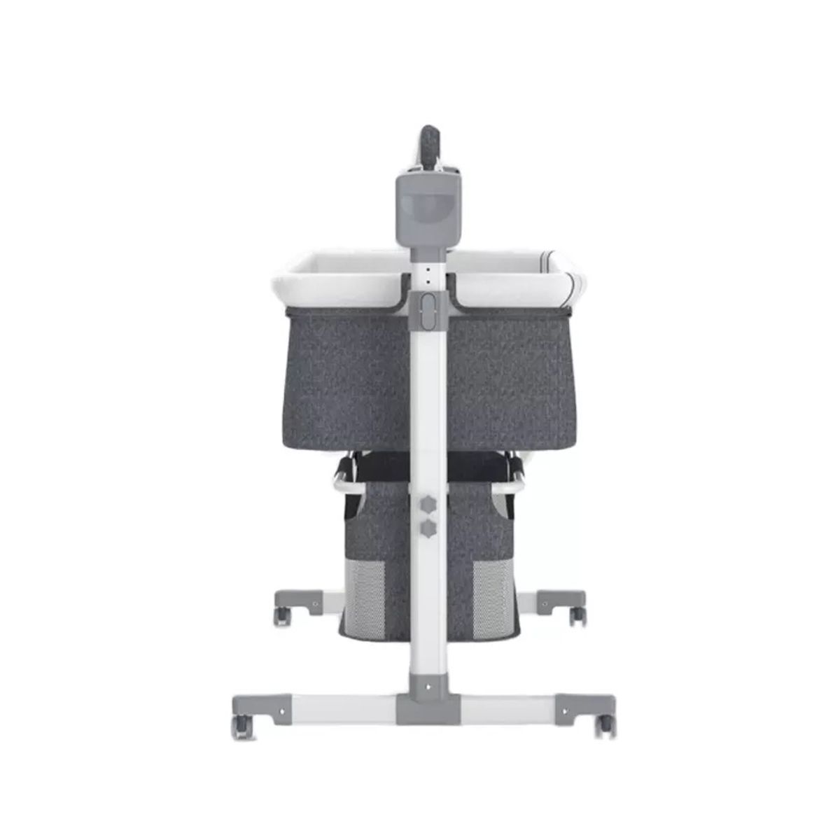 BABYMINE - Cuna Mecedora Eléctrica Con Bluetooth Gris