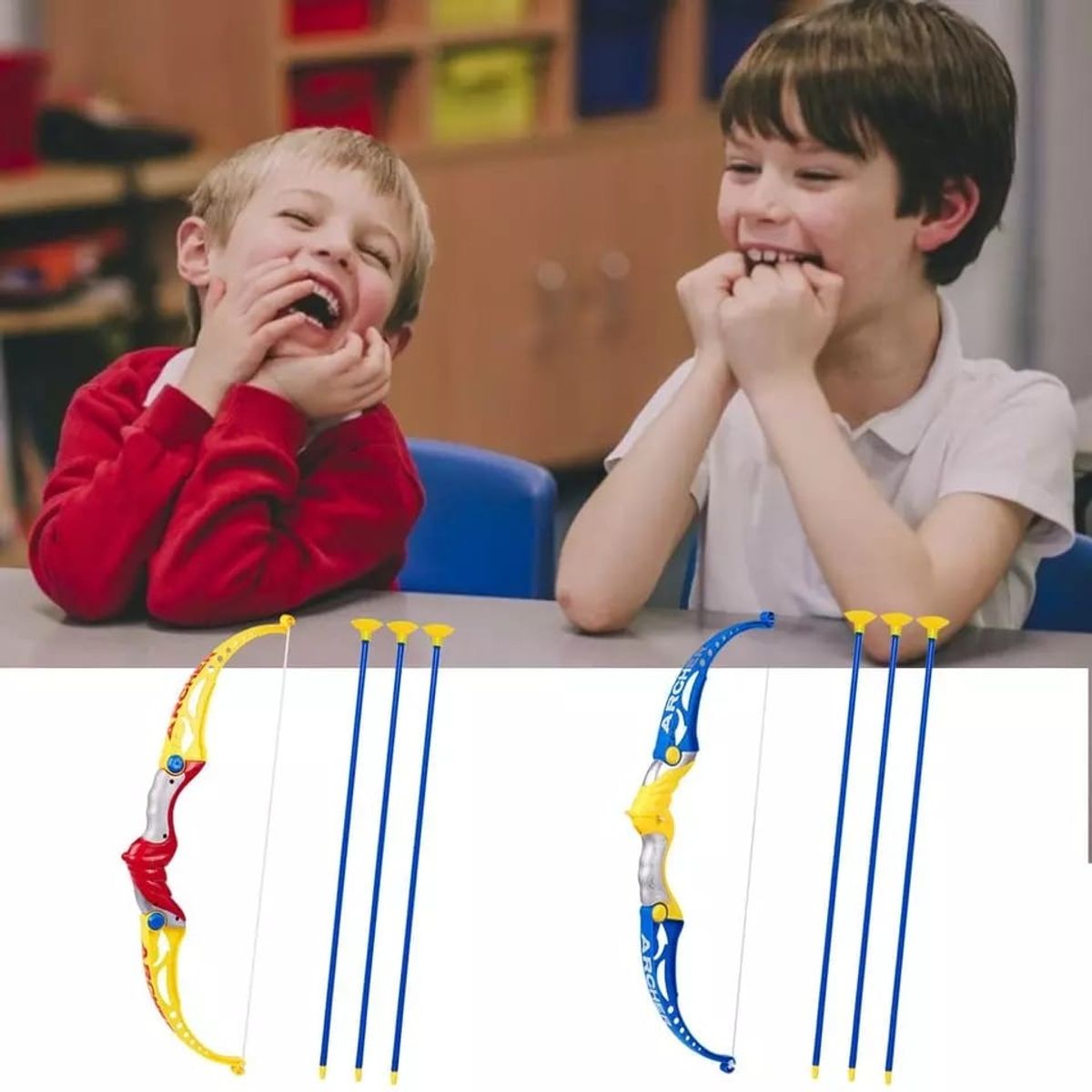 GENERICO - Set Arco y Flecha Juguete Niños 56 cm Colores