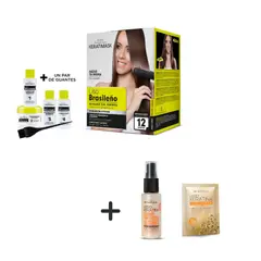 PLACENTA LIFE KERATIMASK - Pack Kit Liso Brasileño Keratimask Termoprotector mini 50ml y Mascarilla mini 35g