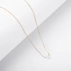 BY LAS CAYETANAS - Collar Punto de luz gold con Estrella blanca