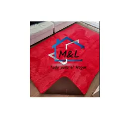 GENERICO - Alfombra Peludas 150X200Cm Roja