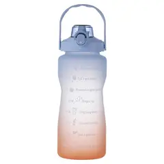 KUANGYE - Botella De Agua Motivacional Gran Capacidad 2l Deportiva.