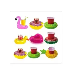 GENERICO - Pack 12 Flotadores Vasos Piscina Verano Botellas