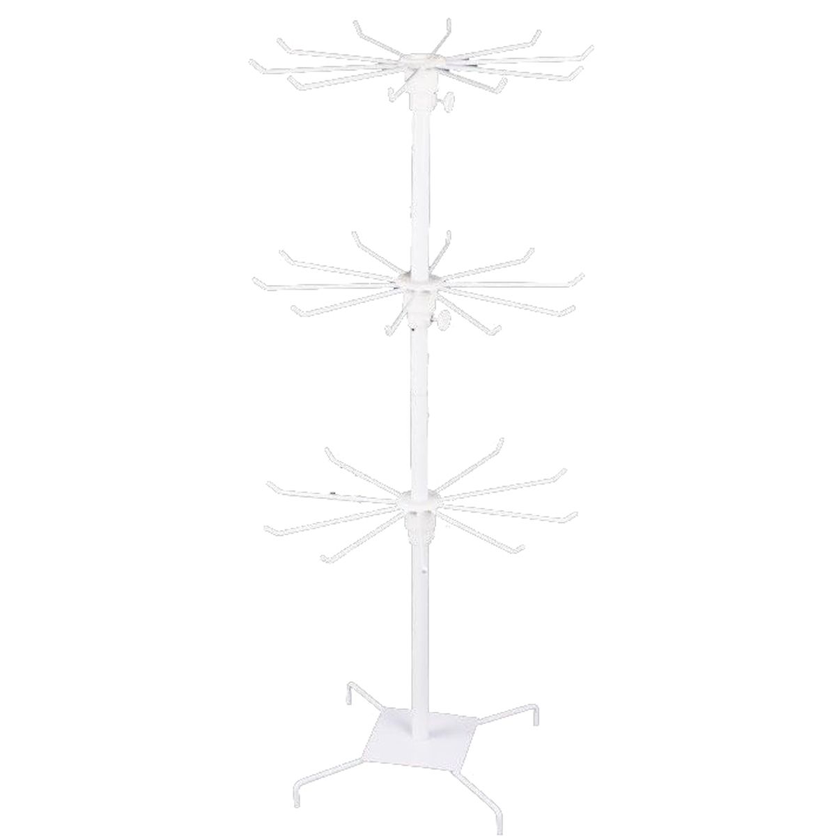 KUANGYE - Exhibidor De 3 Niveles. Tipo Araña (atril)