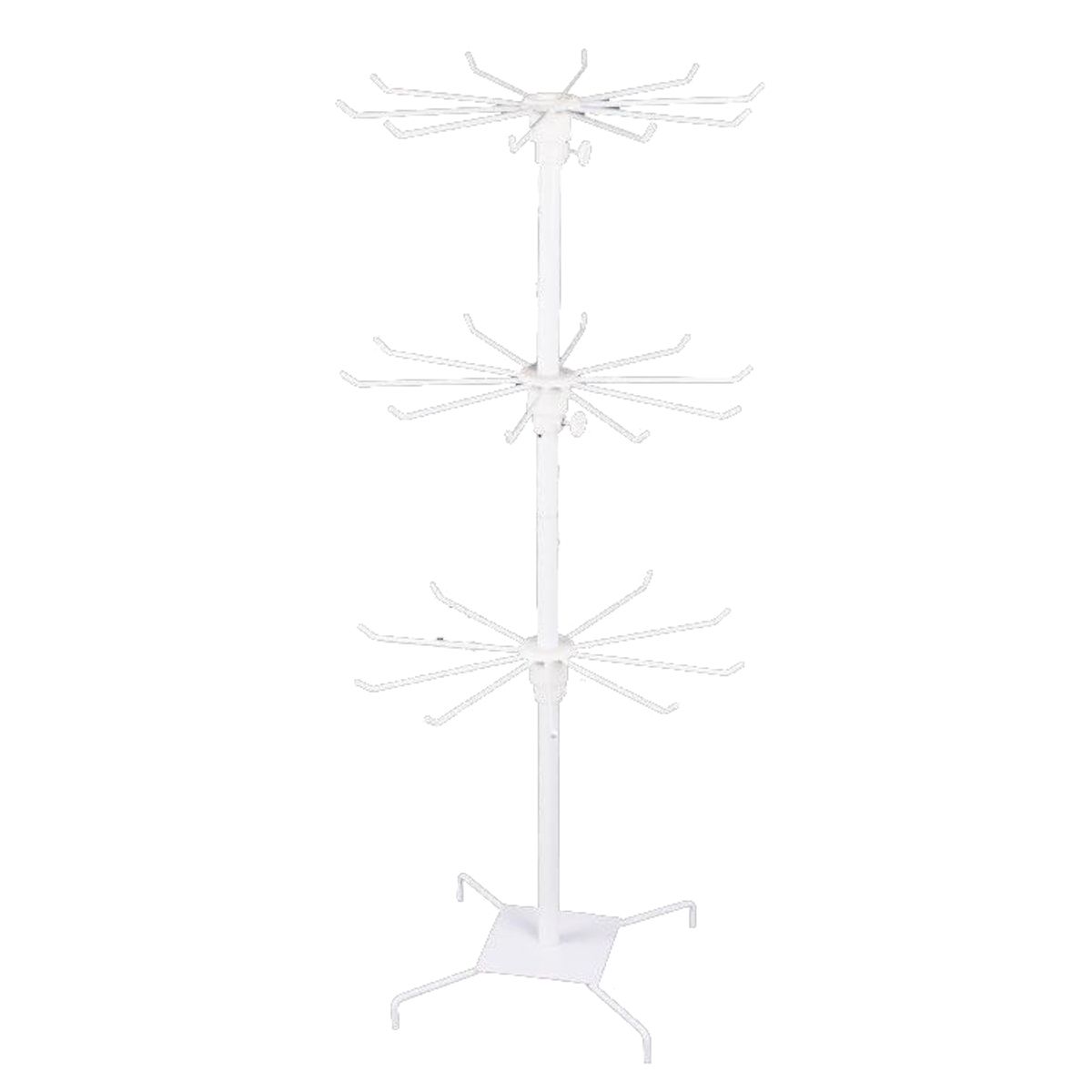 KUANGYE - Exhibidor De 3 Niveles. Tipo Araña (atril)