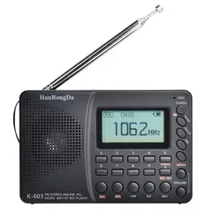 KUANGYE - Radio Portátil Digital Fm Am Onda Corta Bluetooth