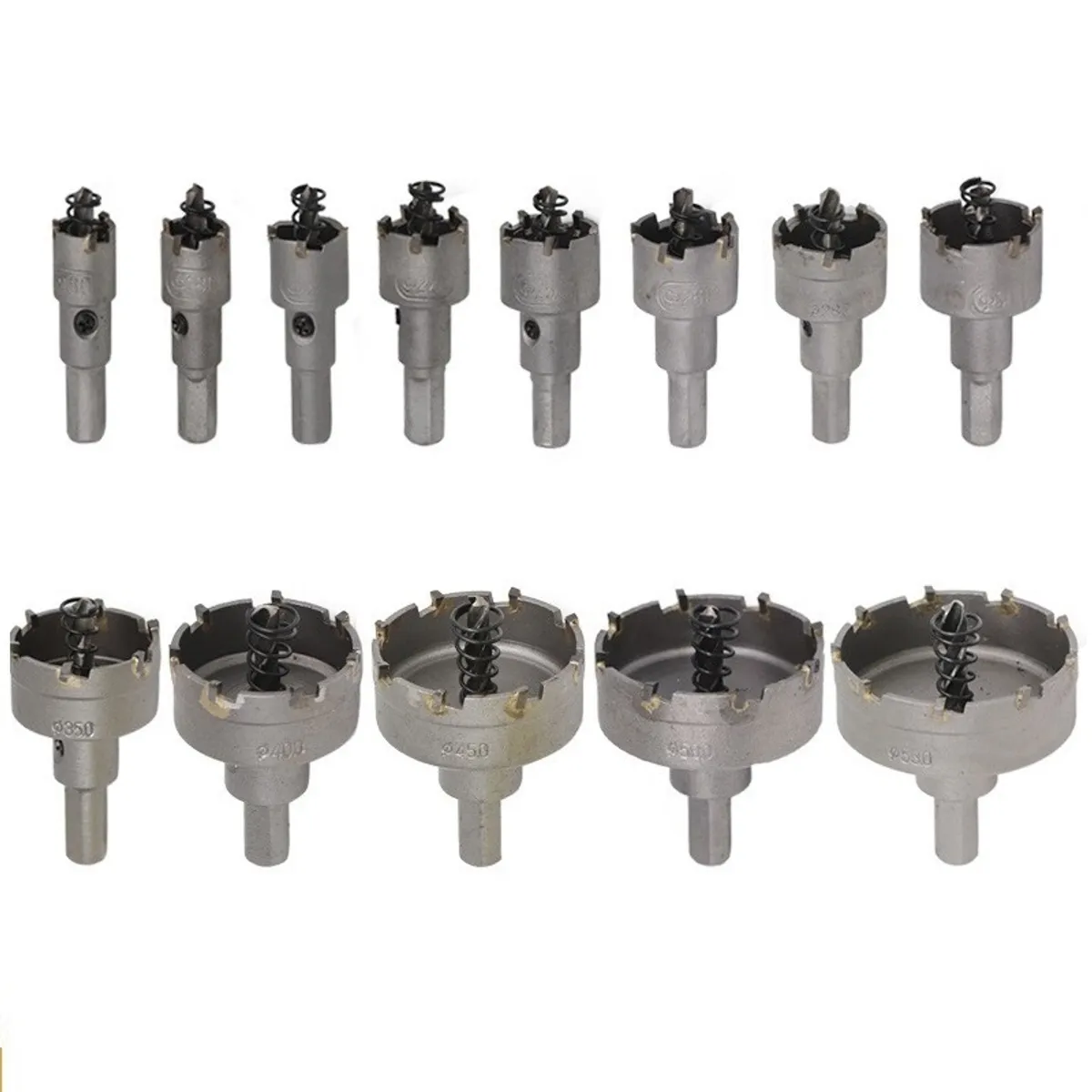 KUANGYE - 13 Brocas Copa Sierra Hss De Carburo Para Metal Acero