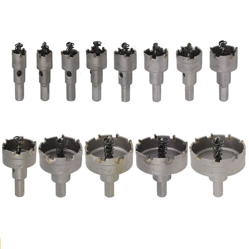 KUANGYE - 13 Brocas Copa Sierra Hss De Carburo Para Metal Acero