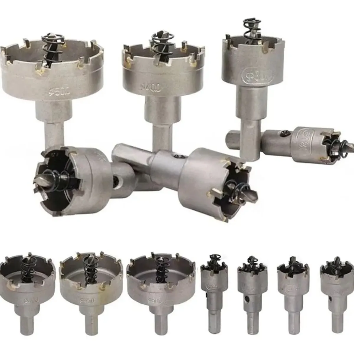 KUANGYE - 13 Brocas Copa Sierra Hss De Carburo Para Metal Acero