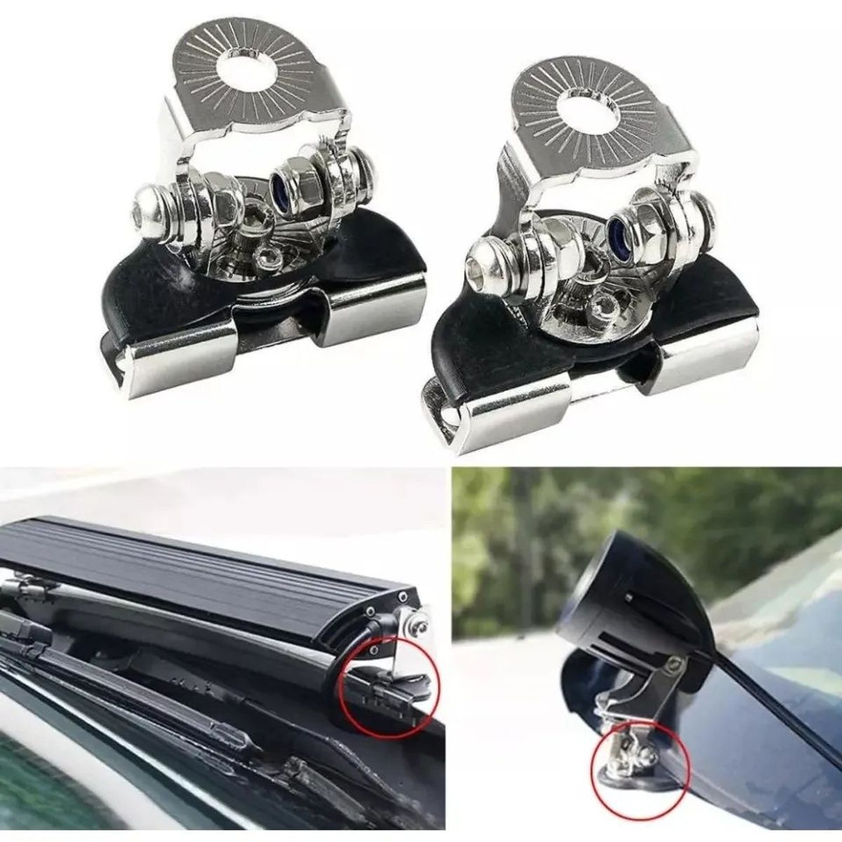 KUANGYE - Soporte Capot Para Neblineros Barras Led Fijos Universal X2