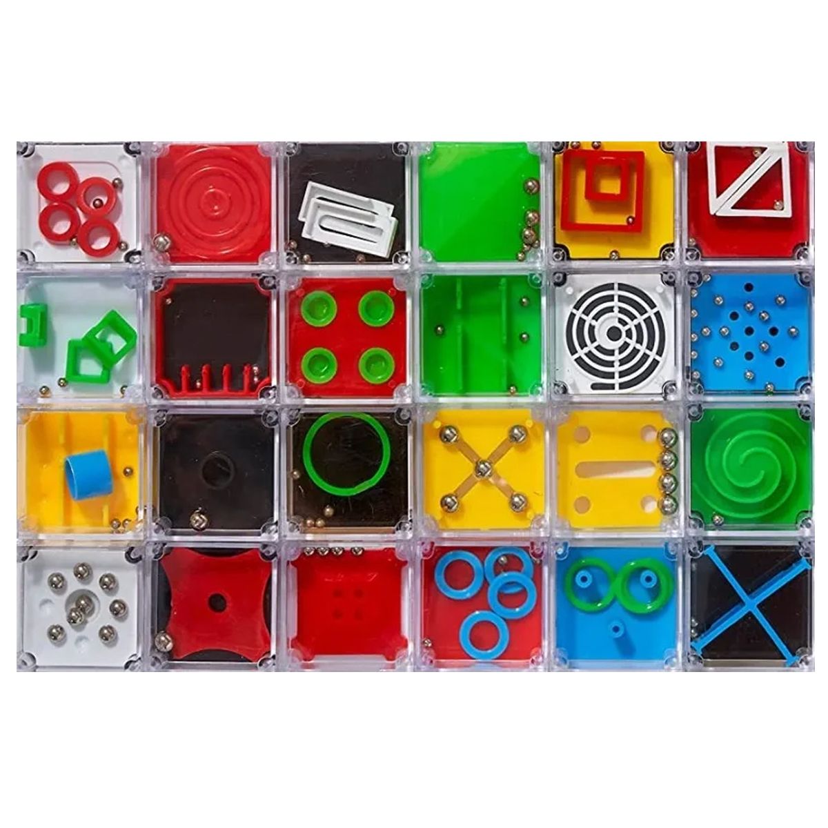 KUANGYE - 12 Cubos Juego Ingenio Y Habilidad Mental, Mini Cubos Iq