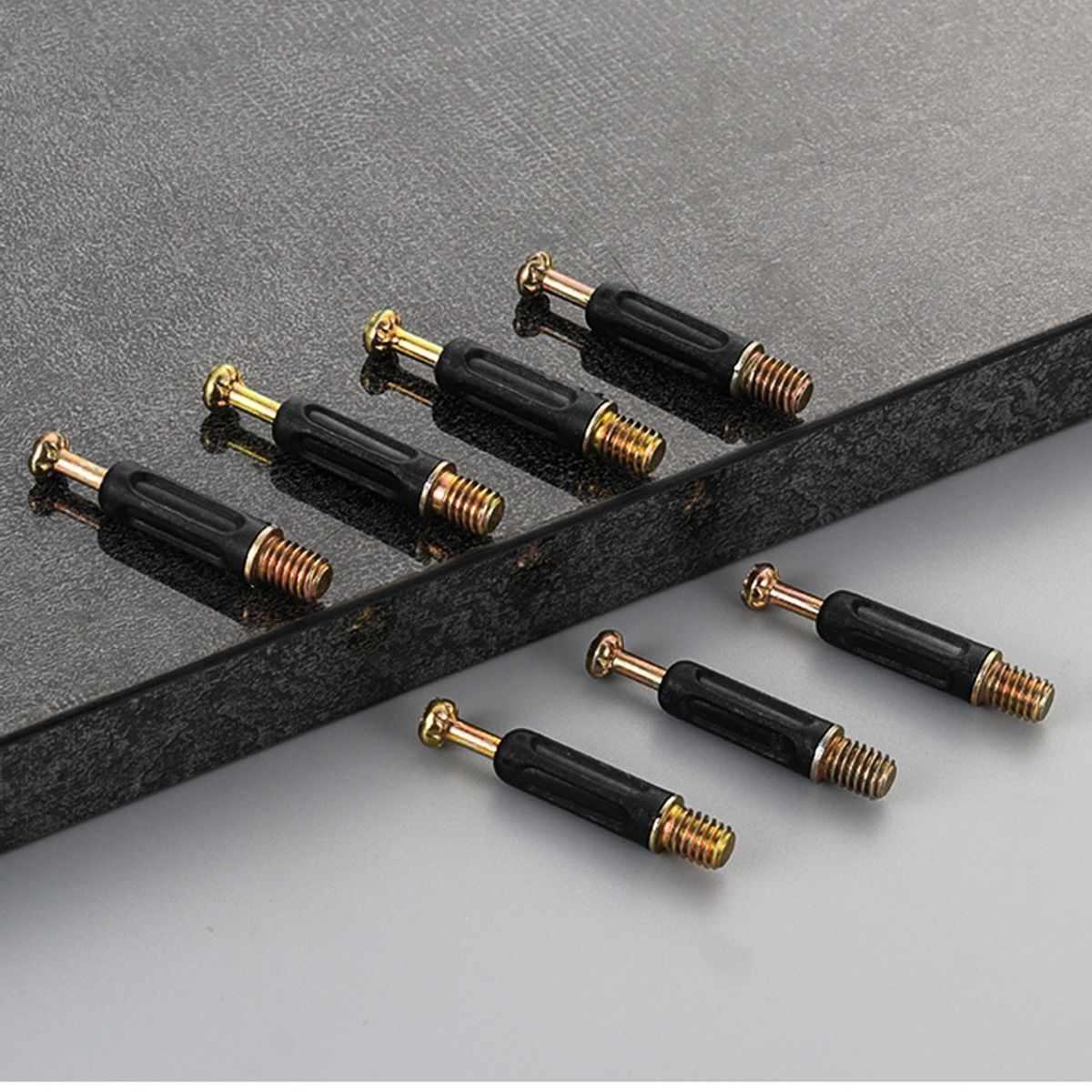 KUANGYE - Tornillo Minifix O Mini Fix 35mm 100 Unidades