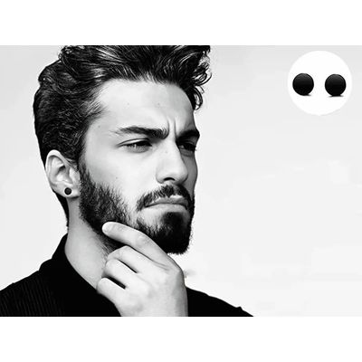 Imagen 2 del producto Pack 8 Pares Aretes Hombre Con Piercing, Arracadas Hombre