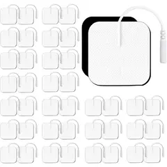 KUANGYE - 40 Unids Almohadillas De Electrodos 5x5cm Electroterapia Para Tens