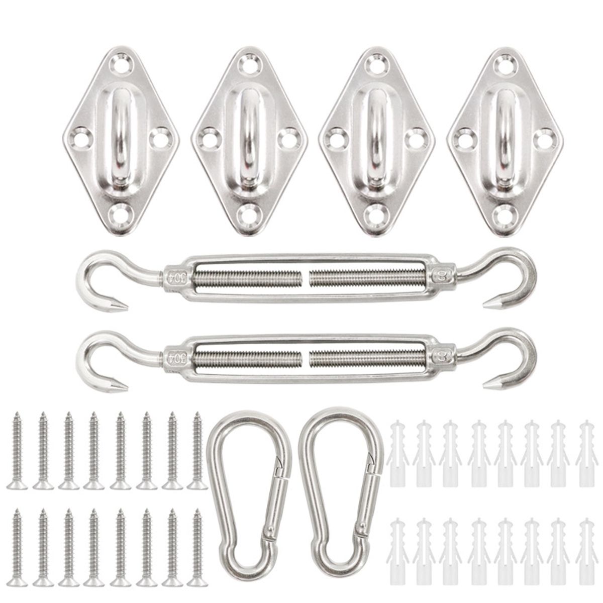 KUANGYE - Kit Anclaje Herraje Toldo Vela