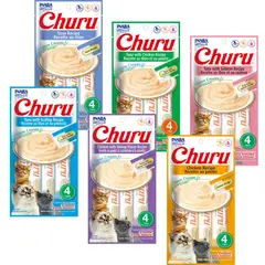INABA - Churu Gatos - Pack De 6 Variedades