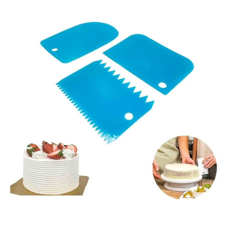 GENERICO - Kit Reposteria 3 Paleta Decoracion Torta Espatula Cumpleaños