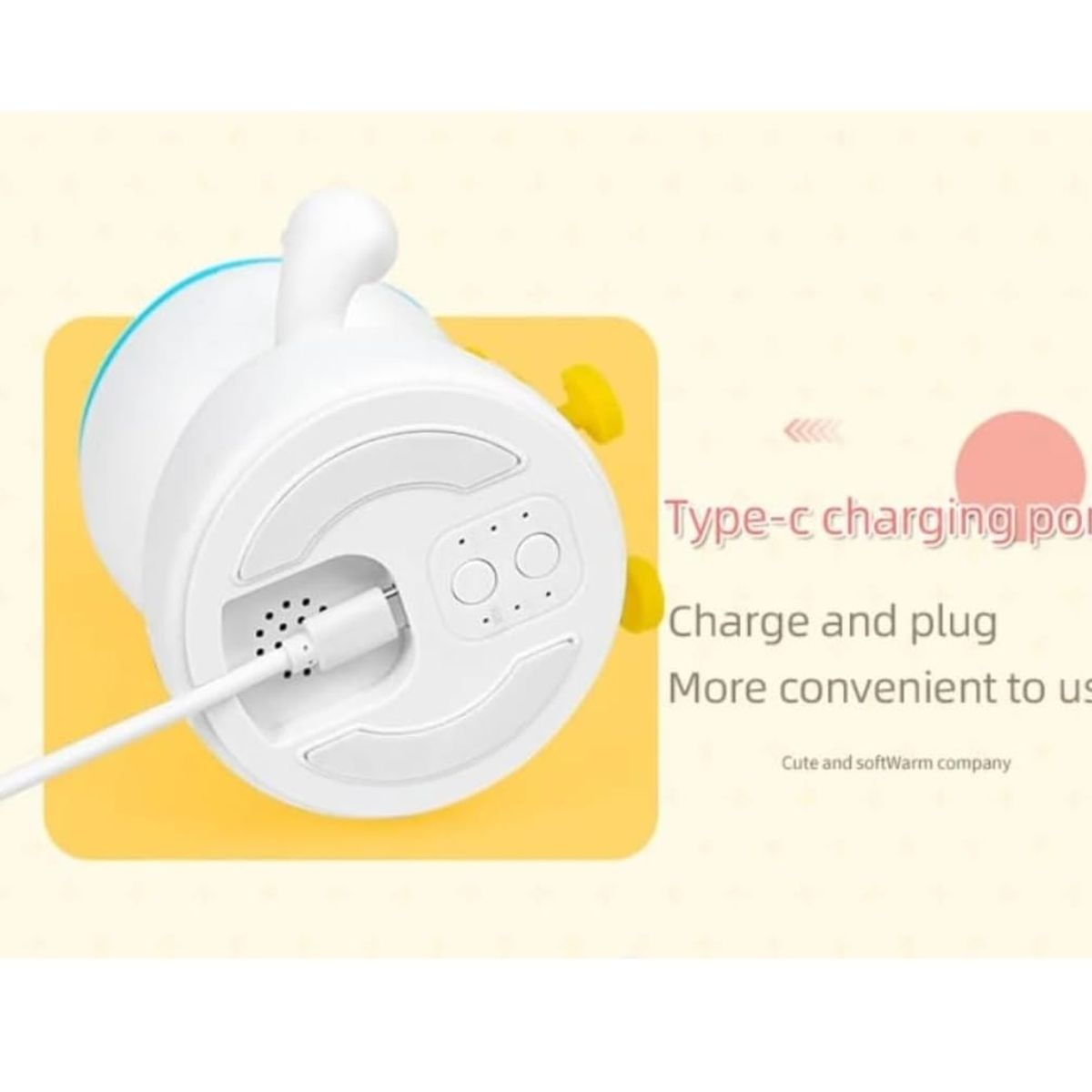 GENERICO - Lámpara Pato Recargable Led Silicona Suave Touch