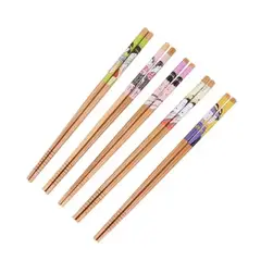 GENERICO - Palillos Orientales De Bambú Reutilizables. Pack De 5 Pares