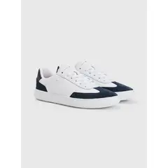 TOMMY HILFIGER - Zapatillas Essential De Cuero Blanco