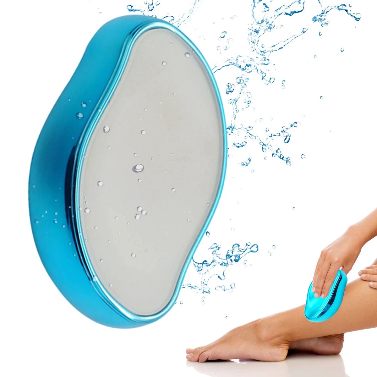 GENERICO - Depiladora de Cristal Indolora Segura Facil Limpieza y Reutilizable Depilacion Corporal