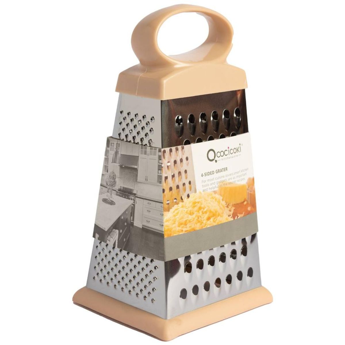 KITCHENWARE - RALLADOR DE 4 LADOS ROSADO