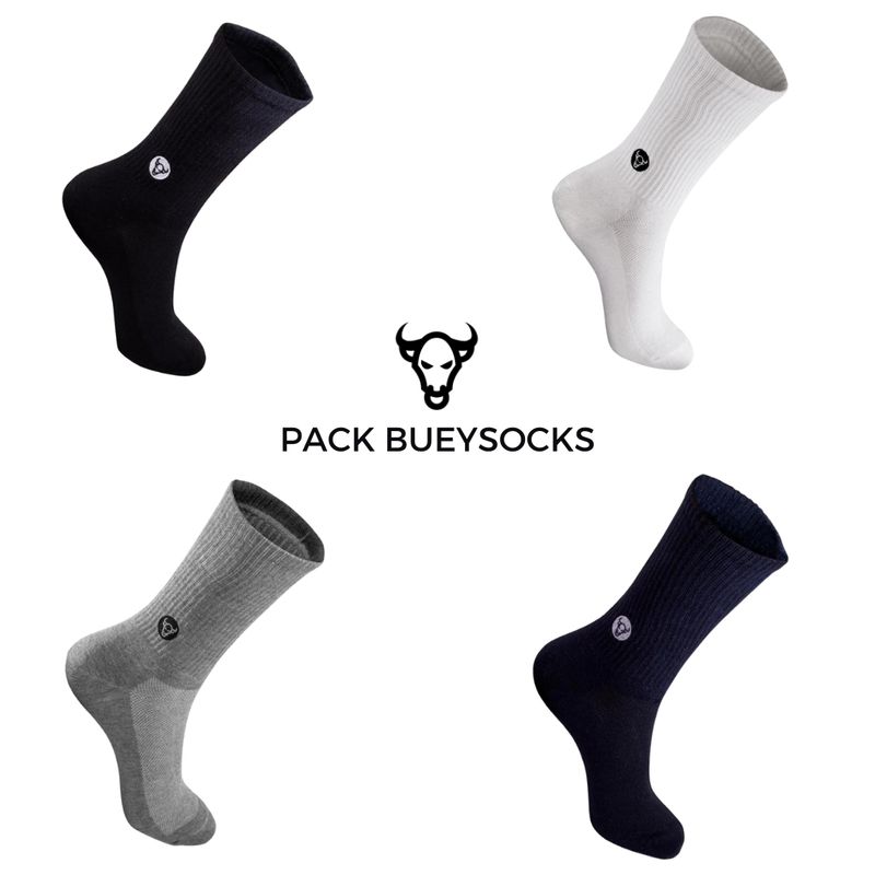 BUEY - Pack 4 calcetines con diseño._.