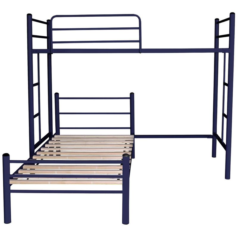 FUTONES Y MUEBLES - Cama Alta + Cama Baja 1,5 Plazas