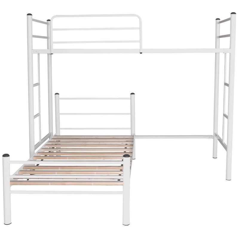 FUTONES Y MUEBLES - Cama Alta + Cama Baja 1,5 Plazas
