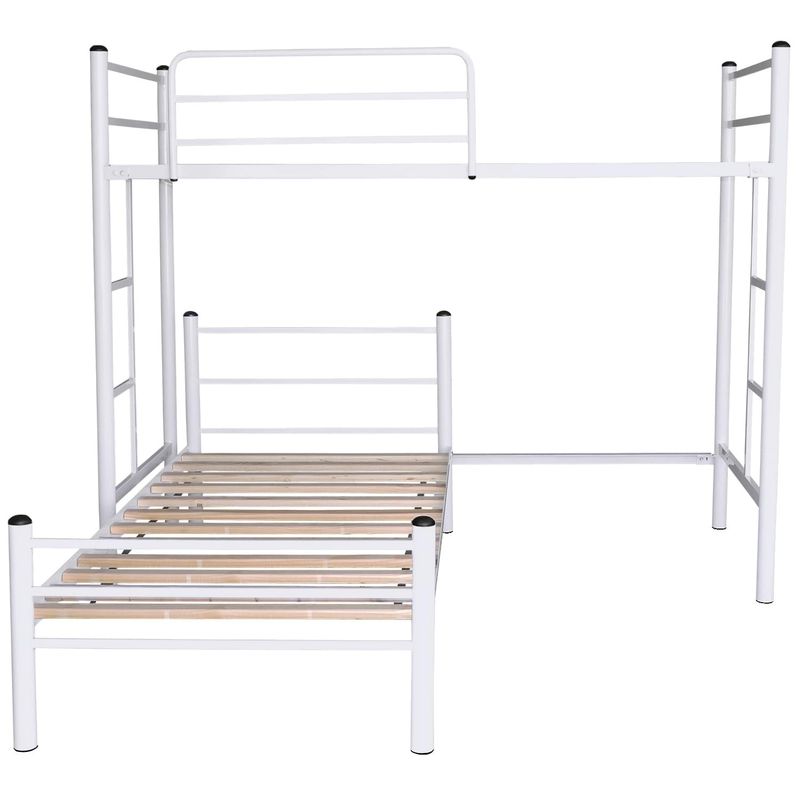 FUTONES Y MUEBLES - Cama Alta + Cama Baja 1,5 Plazas