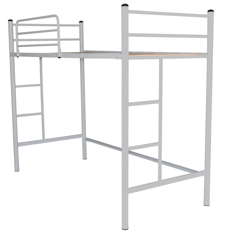 FUTONES Y MUEBLES - Cama Alta 1 Plaza Metálica