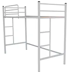 FUTONES Y MUEBLES - Cama Alta 1 Plaza Metálica