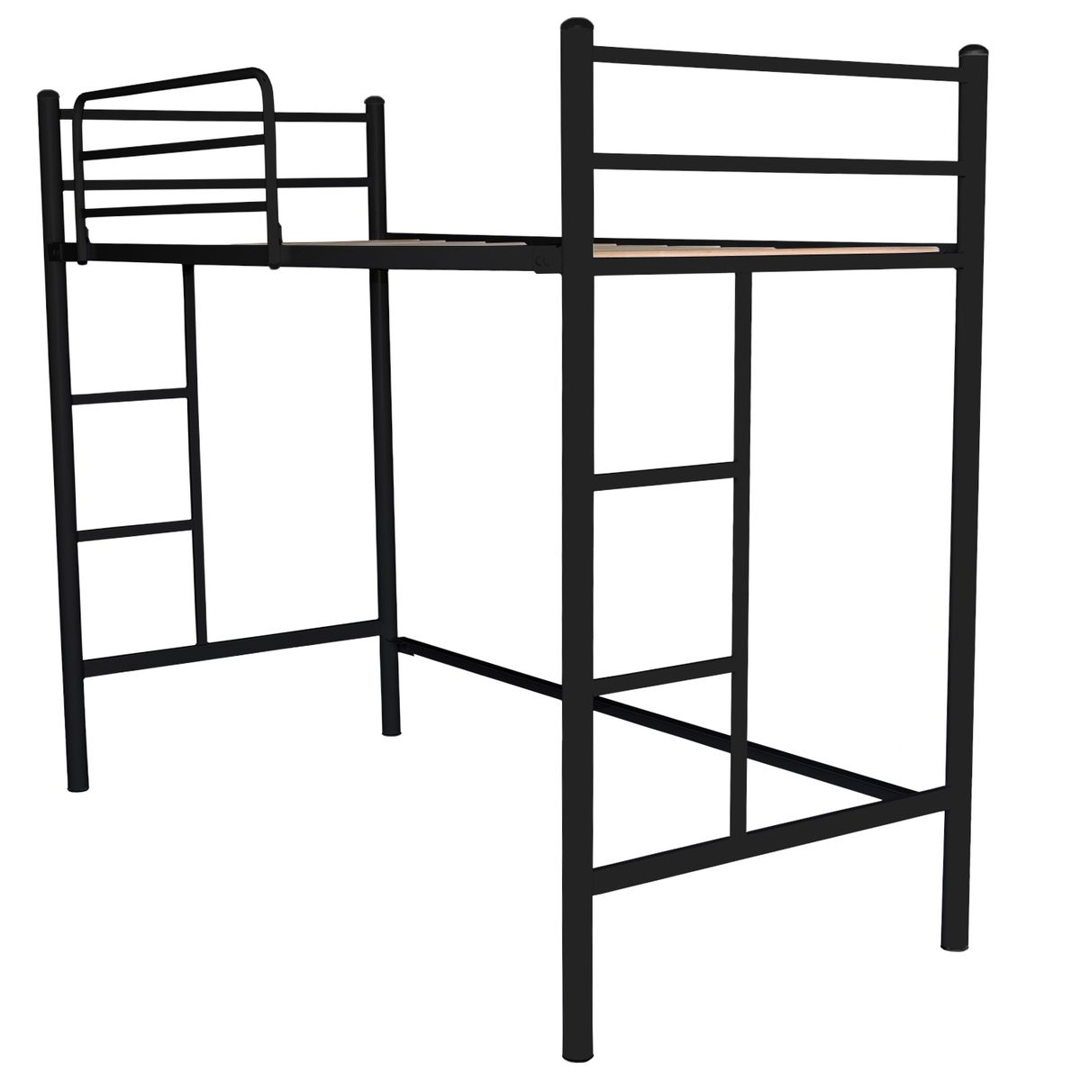 FUTONES Y MUEBLES - Cama Alta 1.5 Plaza Metálica